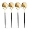 Smarty Had A Party Gold with Black Handle Moderno Disposable Plastic Dinner Spoons (240 Spoons), 240PK 9320-GBS-CASE - alternate 1